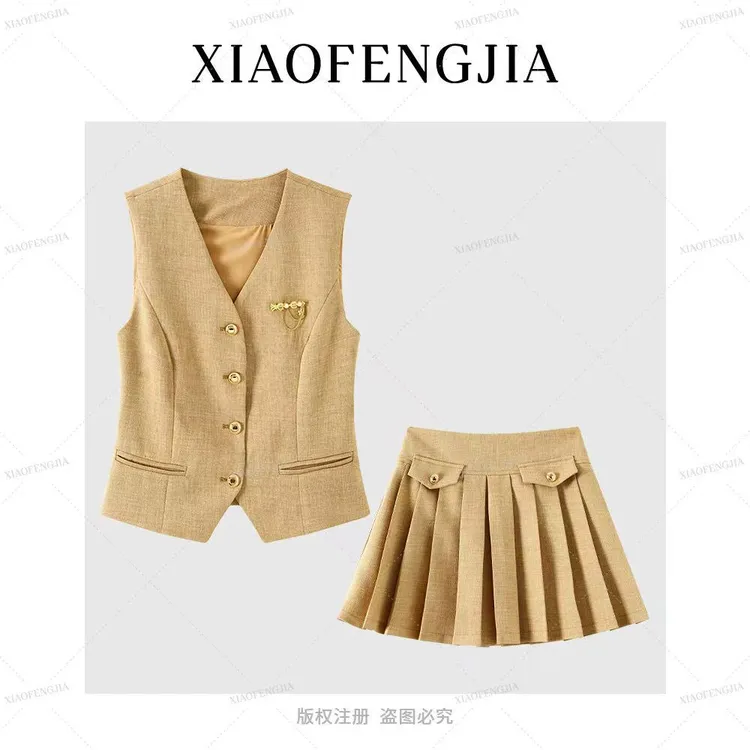 2025夏季新款【四季青小封家轻奢】洋气学院风气质套装3567