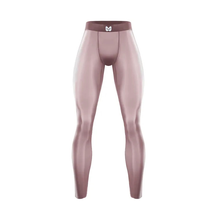 男士健身打底紧身裤修身弹力休闲透气秋冬高弹薄款九分运动裤冰丝