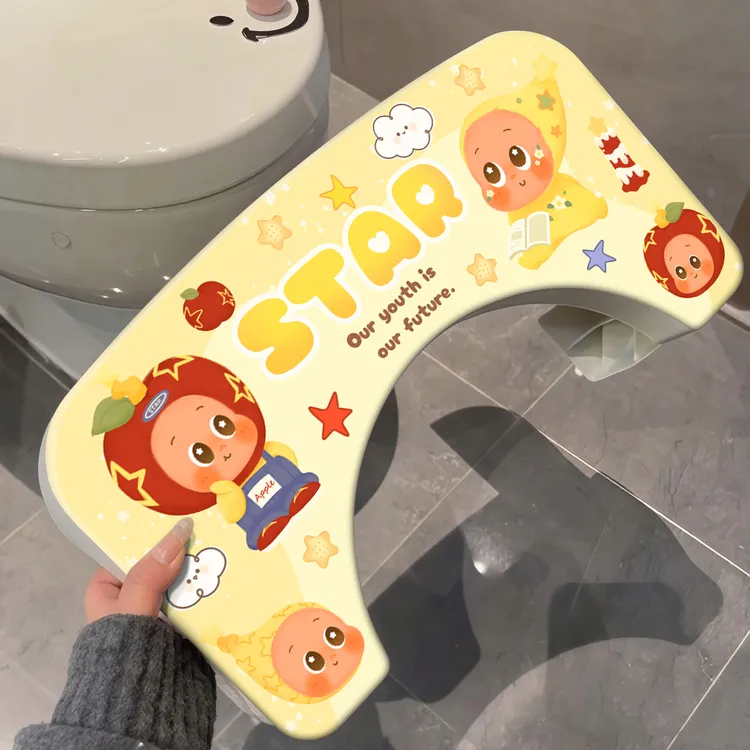 创意原创马桶脚凳蹲坑神器厕所小凳子家用矮凳防滑儿童踩脚凳加厚