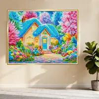 【新疆长绒棉双纱棉】7379花房二十字绣大格 浪漫梦幻客厅画 67色
