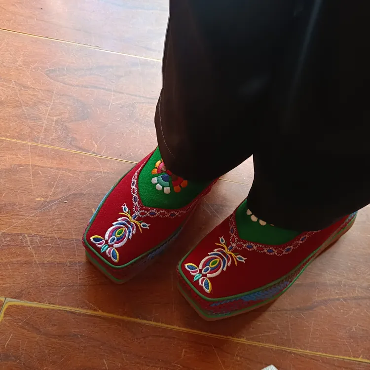 民族风格女士手工编织松巴拉姆鞋防滑软底不出汗不勒脚平底