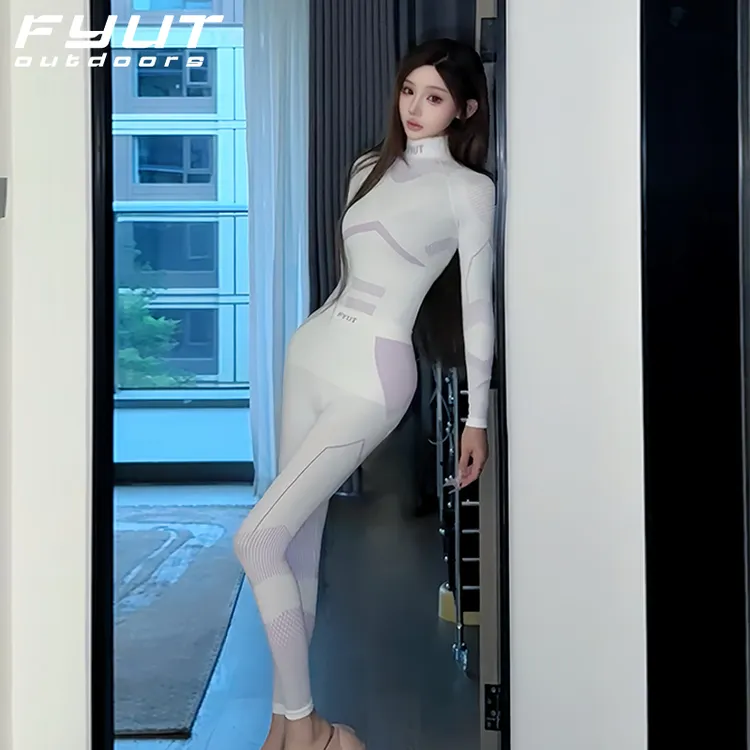 FYUT户外滑雪速干衣女排汗功能秋冬新款健身骑行跑步登山保暖套装