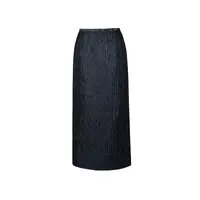 【丽公主】商场同款春秋新品水波纹肌理压褶半身裙N161A41343