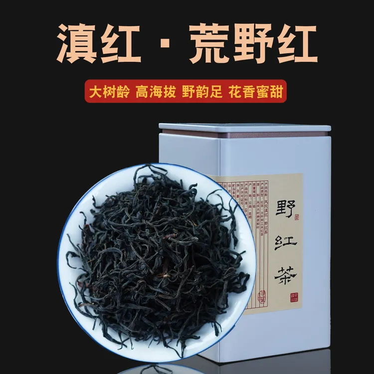 2025春茶三百大树龄云南滇红荒野森林红凤庆滇红茶