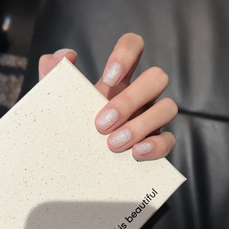 【亮晶晶】-日系 纯手工建构妈生感美甲戴甲片用品高级高级感