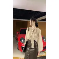 【100%人丝】飘带极简100%人丝衬衫