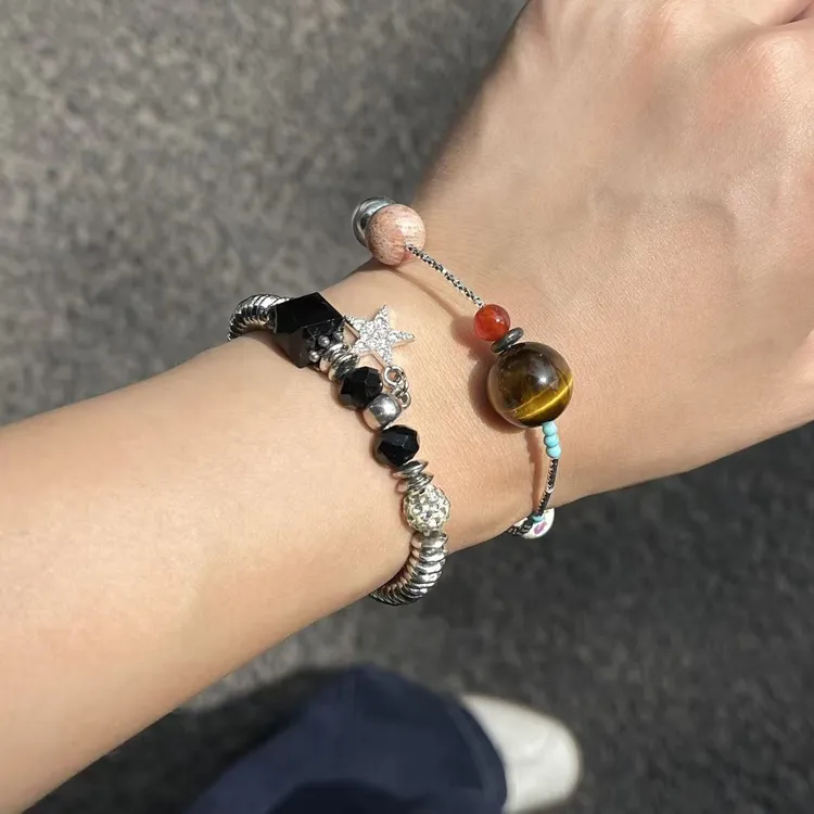 非金属莫桑石项链 士多啤梨好看的饰品喔 项链手链耳钉耳环