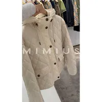 【mimius】U 菱格美学 高奢简约连帽百搭羽绒外套