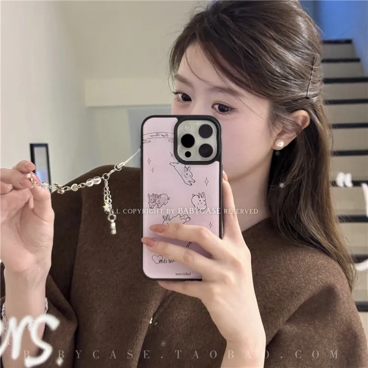 新款韩系可爱兔子适用苹果手机壳16苹果小米15/14/opporeno13vivo