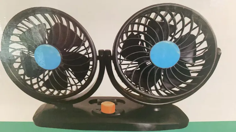 车载双头超大号风扇12V24V大货车小空调制冷车内专用