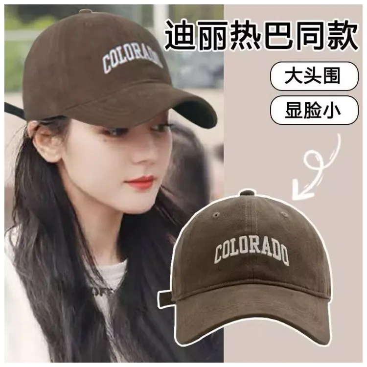 COLOADO深顶大头围棒球帽女INS网红百搭刺绣显脸小弯檐鸭舌帽男
