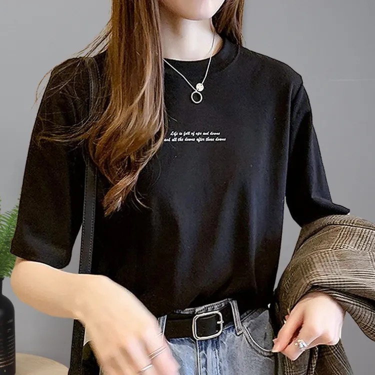 【粉丝福利】韩版显瘦打底衫宽松衣服时尚休闲新款t恤女生2025女装
