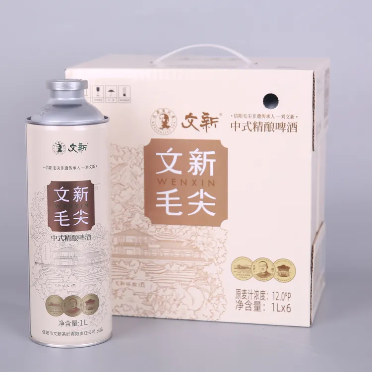 文新毛尖中式精酿啤酒1L*6瓶