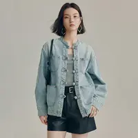 【尚雅专属】MOFAN摩凡秋新款牛仔蓝短外套MAW553314