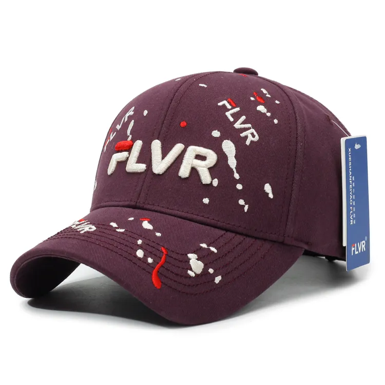 FLVR重工刺绣棒球帽秋季新品四季潮帽高端品牌男女同款棒球帽