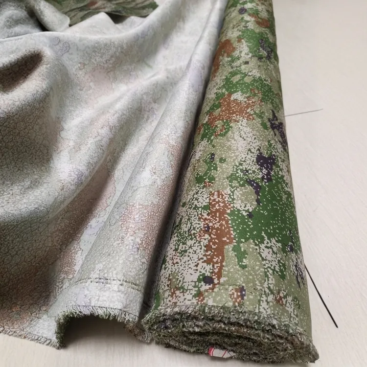 新式迷彩布料加厚涤棉面料加工窗帘布料直播装饰布订制椅套桌布