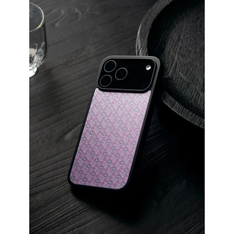 传统纹样流紫手机壳适用于iPhone17pro苹果16ProMax套i15壳14mini