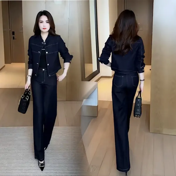 【季颜品牌】春秋新款小香风穿搭气质休闲显瘦不挑人减龄套装21