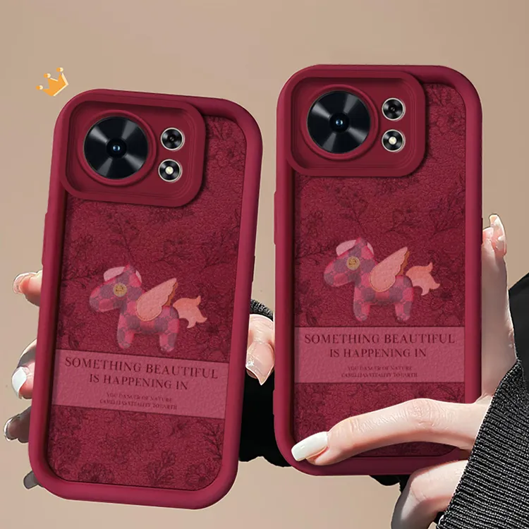 适用华为麦芒40手机壳麦芒30新款麦芒20简约小马红女款智选麦芒A2