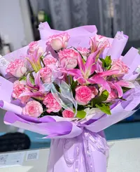 A6（玫瑰百合鲜花组合）一单发京东冷链已发货不支持退款