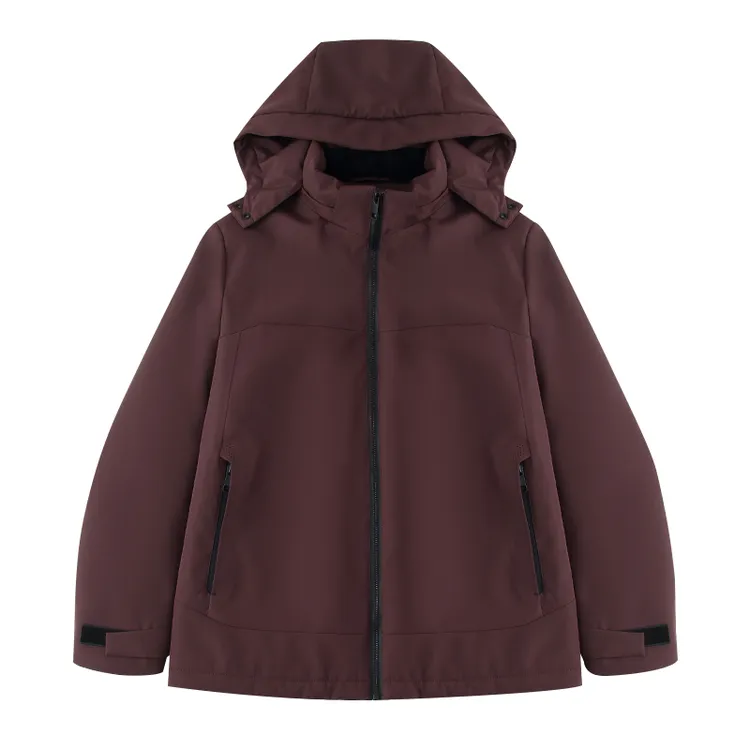 冬季新款简约男士商务休闲百搭连帽户外防风羽绒服BS6237010