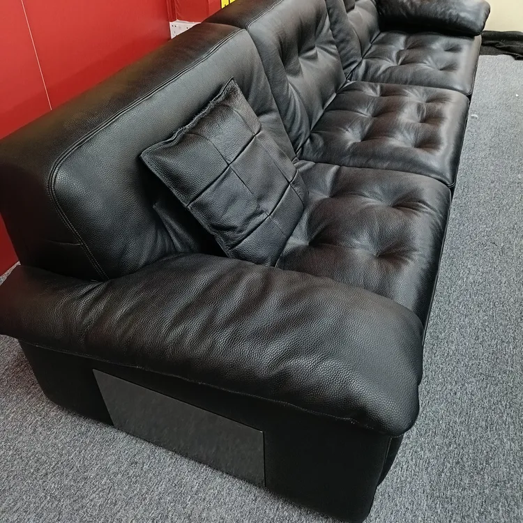 小黑熊全皮沙发客厅轻奢中式时尚北欧极简家用灰色蓝色简约