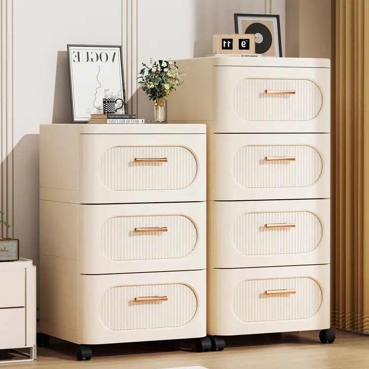 收纳柜储物柜多层置物架厨房卫生间收纳架家用衣柜卧室床头柜鞋柜