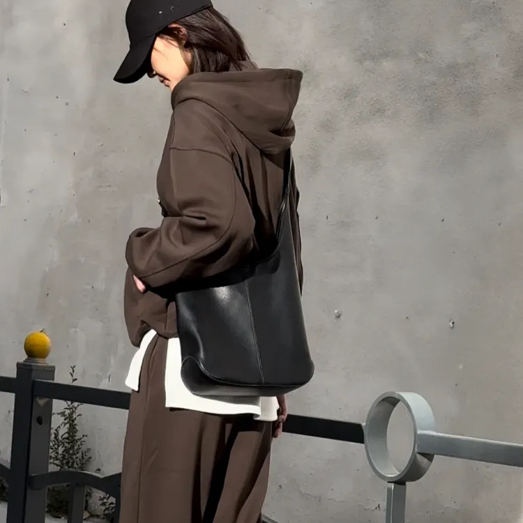 [DROMA] 简约休闲连帽宽松纯色卫衣套装