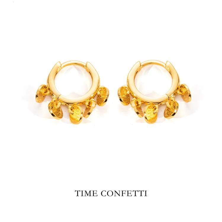 黄铜耳饰 镀K金【孙二娘】十美-气质百搭精致耳环TC 11997