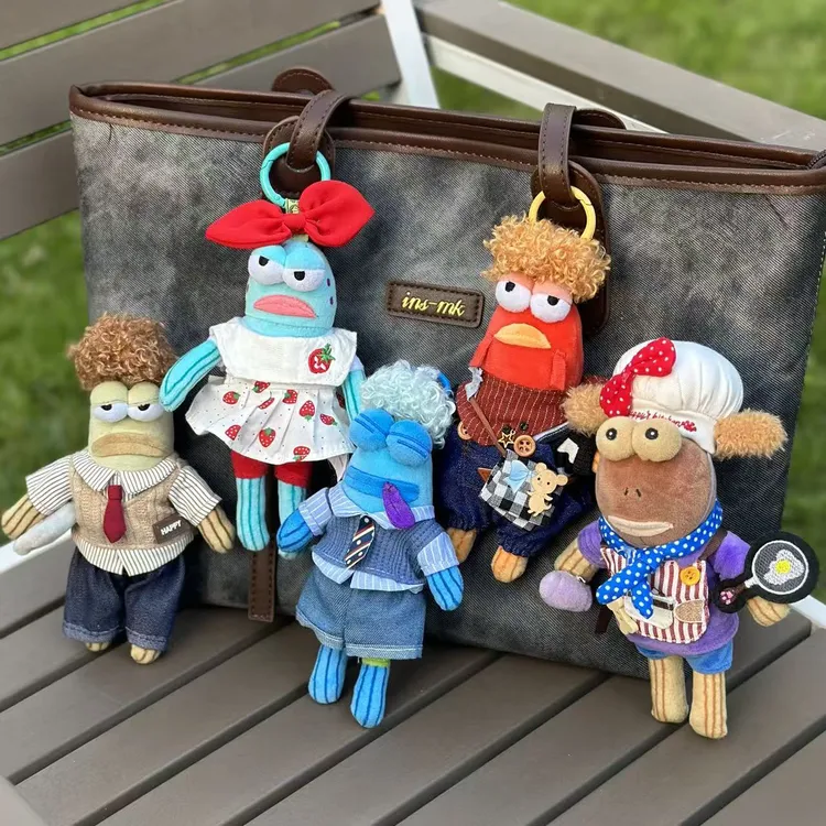 全部娃衣比奇堡居民衣服躺平鱼裙子套装酷酷鱼愣愣鱼打工鱼套装