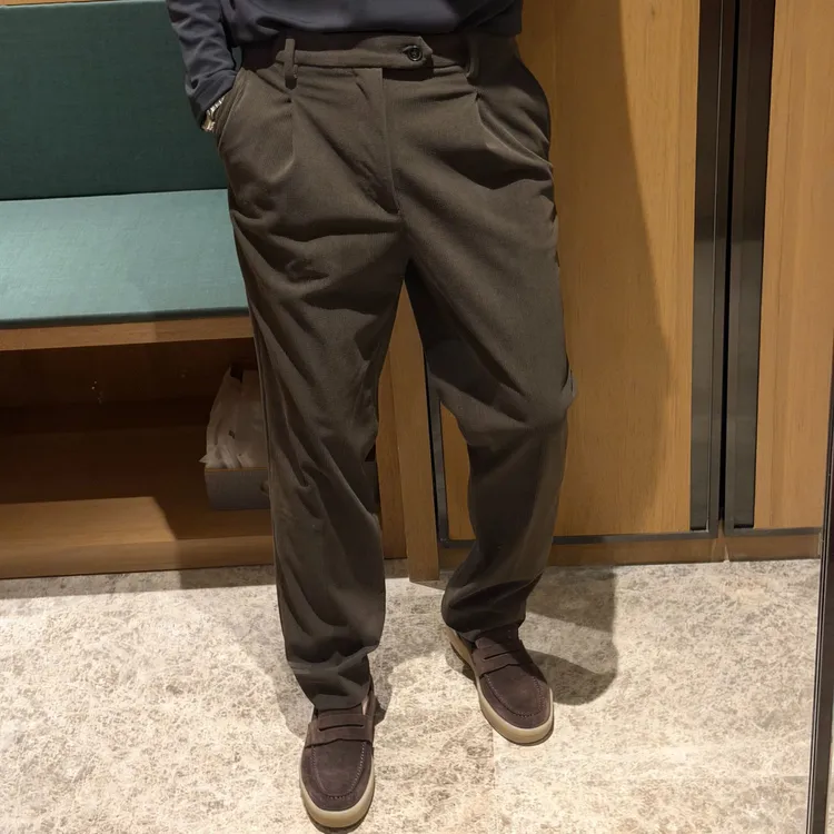 【诺可高定】 秋冬日系进口神奇显瘦灯芯绒弹力腰百搭休闲裤 852-1