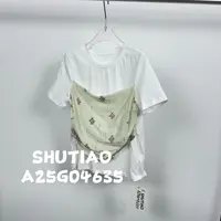 【SHUTIAO】2025夏季:新款小众设计款T恤A25G04635