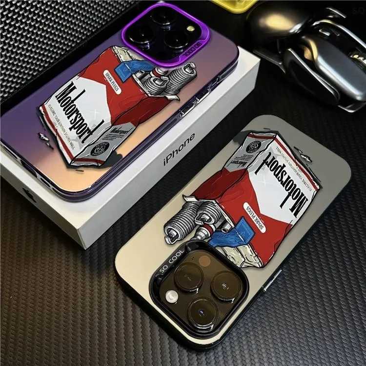 万宝路适用苹果15Promax手机壳创意iPhone16卡通14保护套13防摔