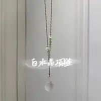 【白水晶项链】项链气质多样性发一颜色微差