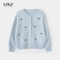 SZKP针织毛衣女童装秋冬新款儿童洋气百搭针织开衫MFYD552577