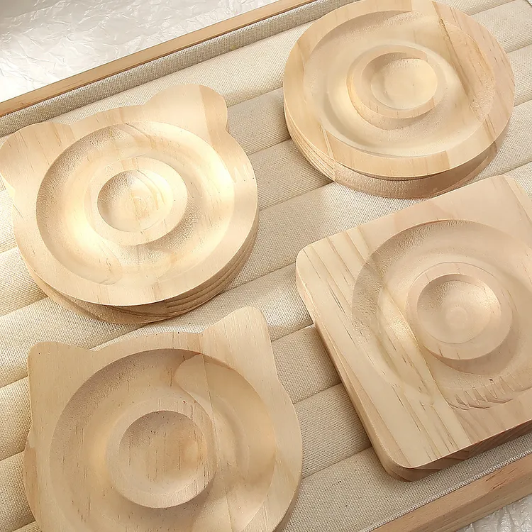 实木串珠盘道具木质手串盘饰品串珠手链展示木托盘摆拍陈列盘