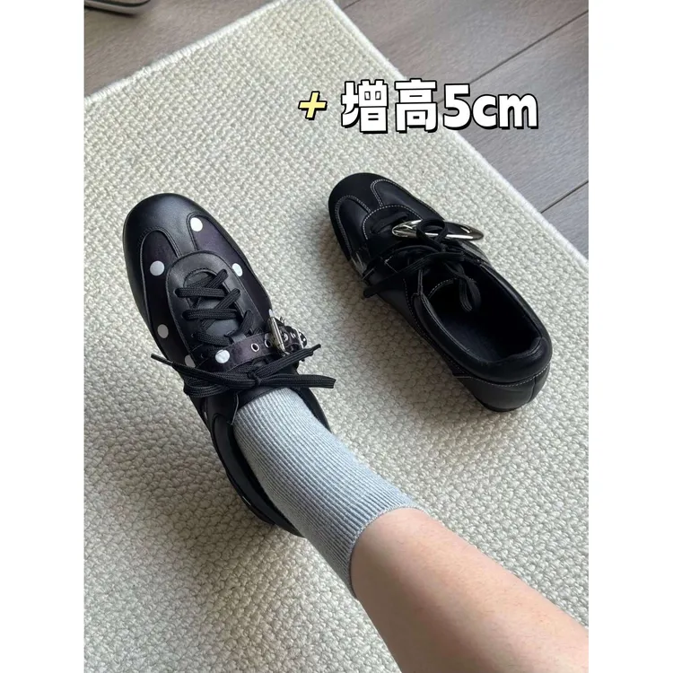 【增高5cm】波点德训鞋2025新款超级好看的德训鞋