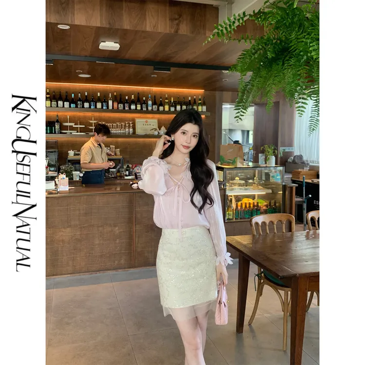 KUN【少女情怀】优雅人设 自带光泽感轻薄褶皱520约会长袖防晒上衣
