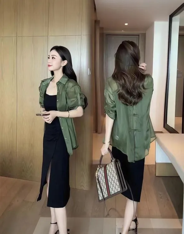 女款防晒衣2025新款时尚小个子休闲夏装外套洋气减龄轻薄透气上衣