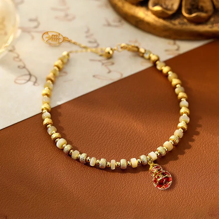 铜合金珐琅手链 珐琅锦鲤福禄手链