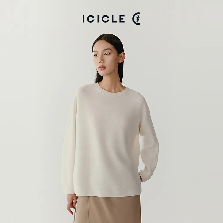 【上博合作系列】ICICLE之禾女装羊绒套头针织衫1449