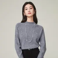 逸阳y简约时尚羊毛针织衫女25年冬新款多色内搭打底长袖毛衣上衣