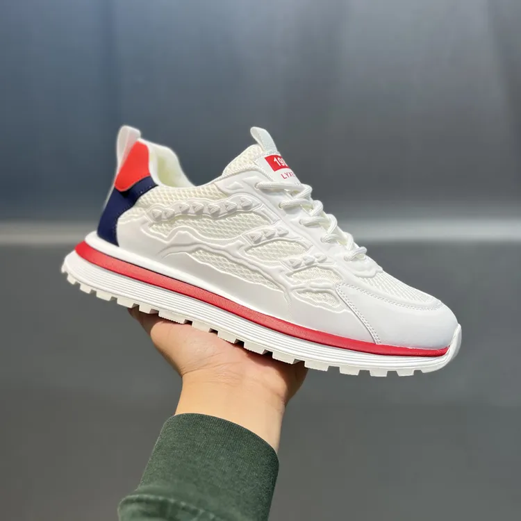 镂空透气网面鞋2025春夏新款时尚运动百搭软底舒适男士潮流休闲鞋