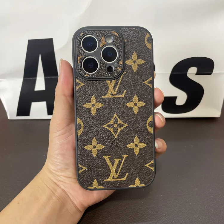 奢华皮质适用苹果16手机壳高级感防摔镜头框可拆卸13/14/15ProMax