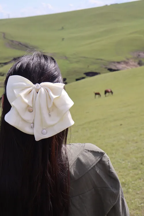 道途诺手工蝴蝶结抓夹头饰百搭气质