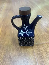 日式隔离花陶瓷油壶商用油瓶辣椒油瓶酱油醋壶家用厨房调料瓶