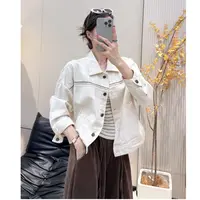 宽松休闲牛仔短外套女秋季2025新款小个子巨好看超火流行夹克上衣
