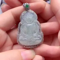 颈饰银S925镶嵌翡翠翡翠