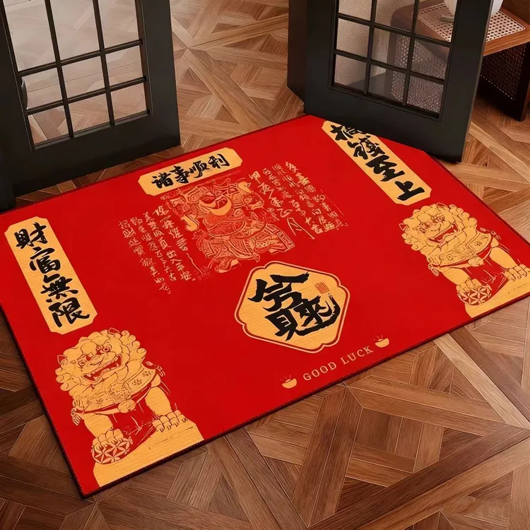 庙内供2026马年新款门垫入户地垫脚垫防滑玄关客厅公司商铺