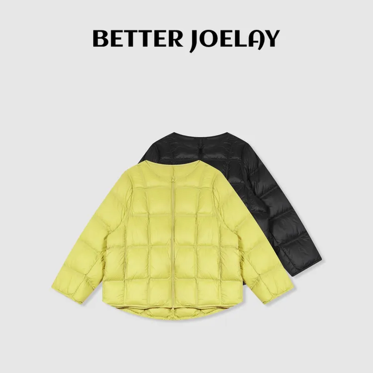 BETTER JOELAY-【柠檬方格】时尚羽绒服保暖休闲通勤1215